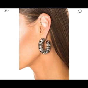 yves saint laurent Embellished Hoop Earings